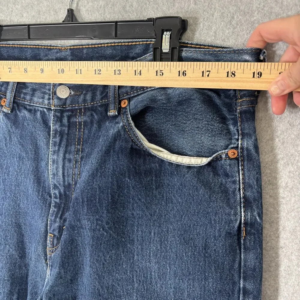 Levis 505‎ Jeans Mens 38x34 Straight Leg Medium Classic Wallet Faded 100% Cotton